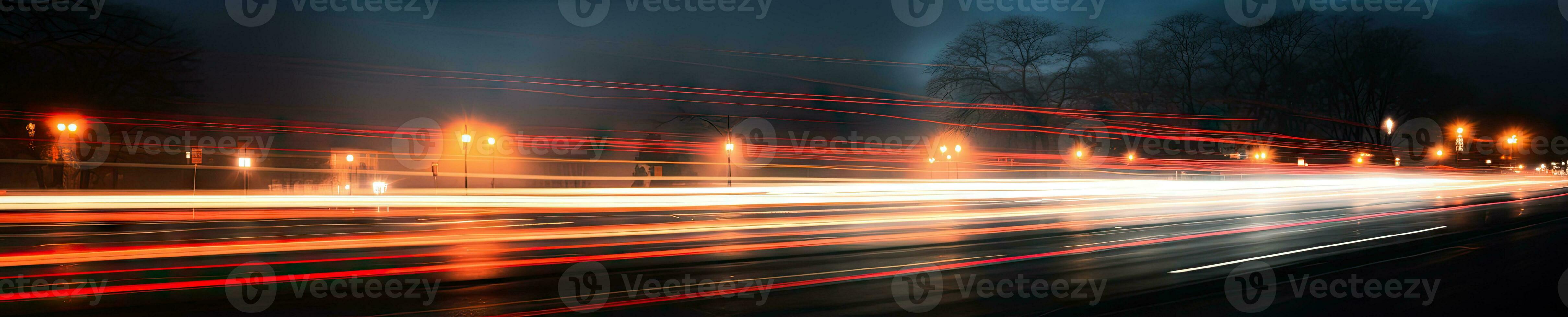 ai généré vibrant nuit paysage urbain illuminé. ai génératif. photo