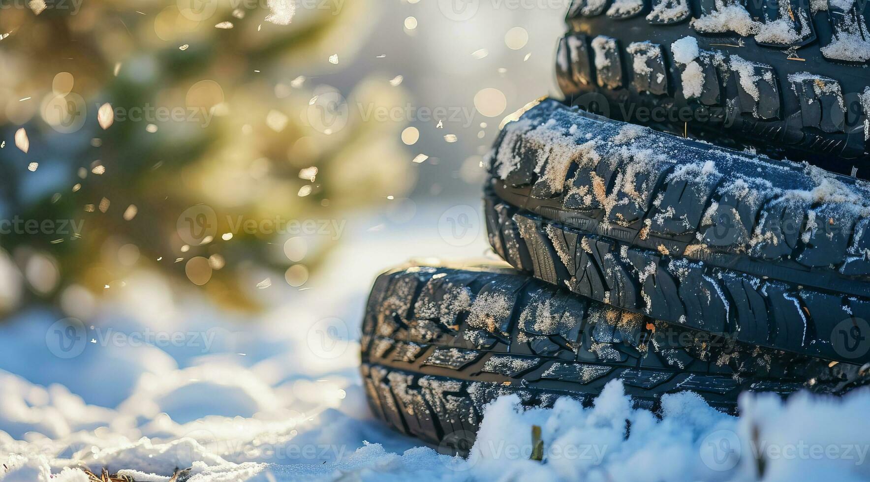 ai généré hiver performance traction caoutchouc pneus cette améliorer passager Sécurité photo