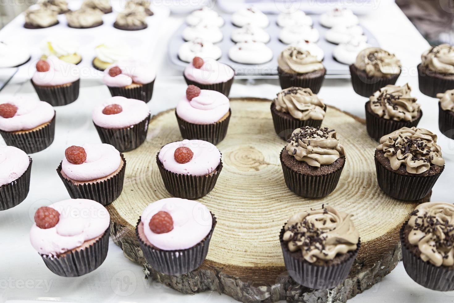 cupcakes sucrés décorés photo