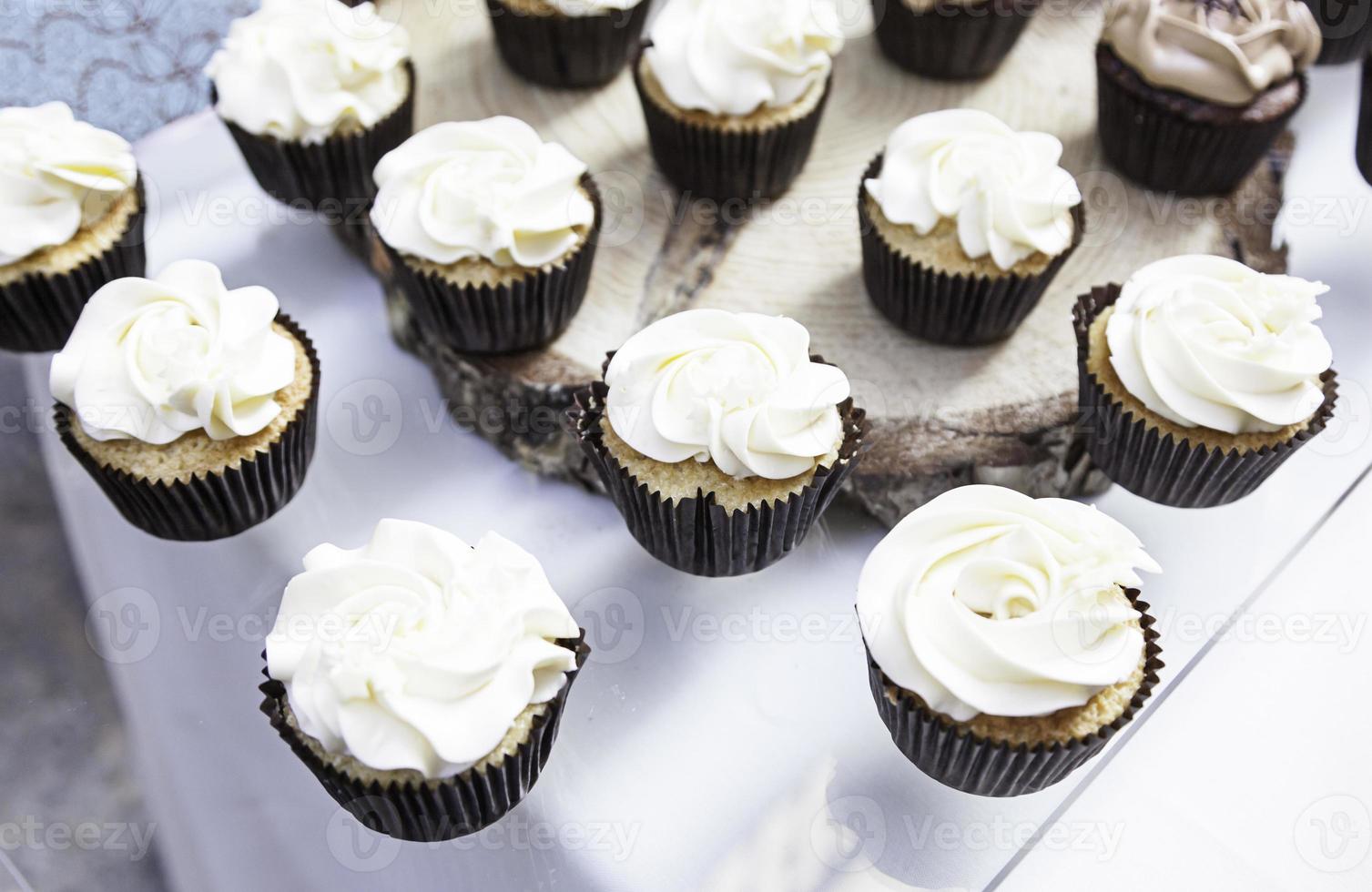 cupcakes sucrés décorés photo