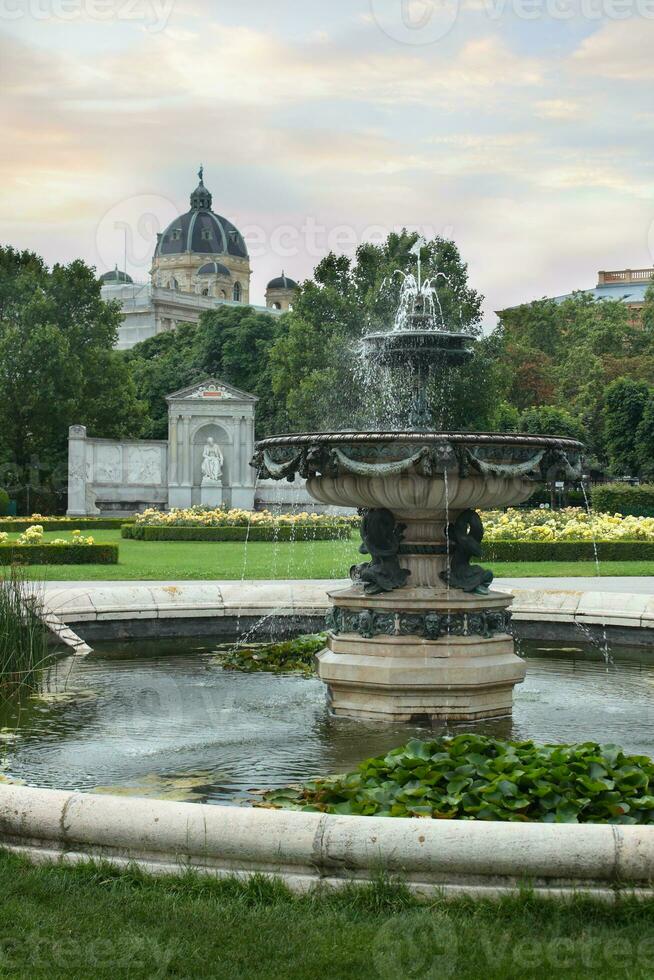 jardin dans vienne, L'Autriche photo