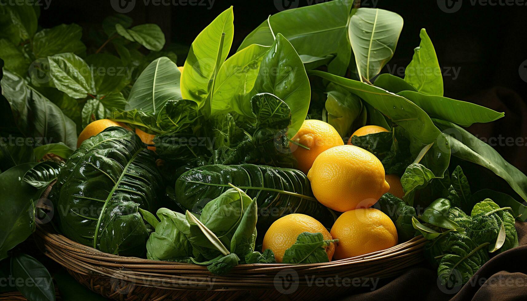 ai généré Frais agrumes des fruits sur en bois tableau, vibrant couleurs, en bonne santé en mangeant généré par ai photo