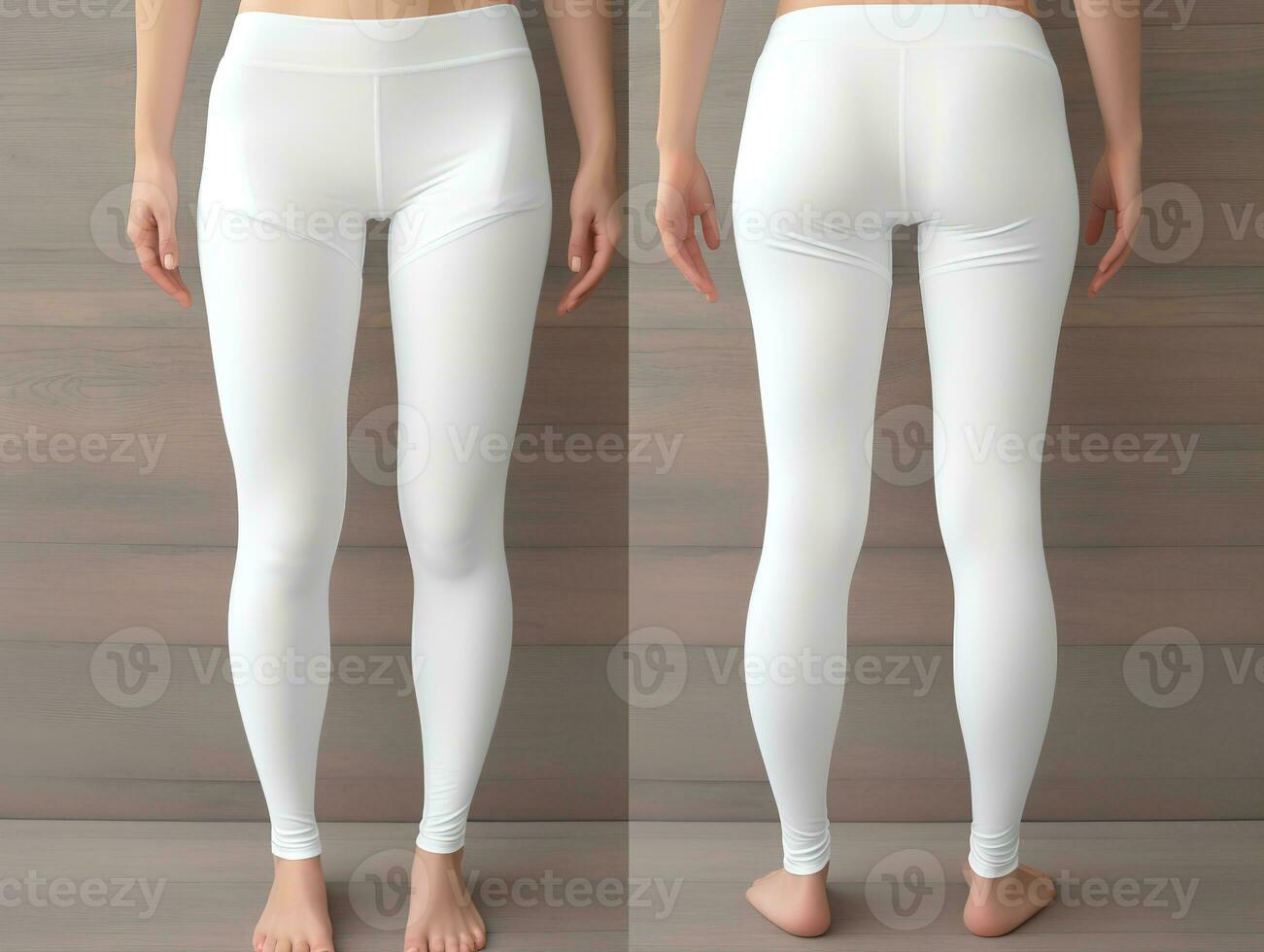 ai généré branché leggings maquette pour aptitude et mode - ai généré photo