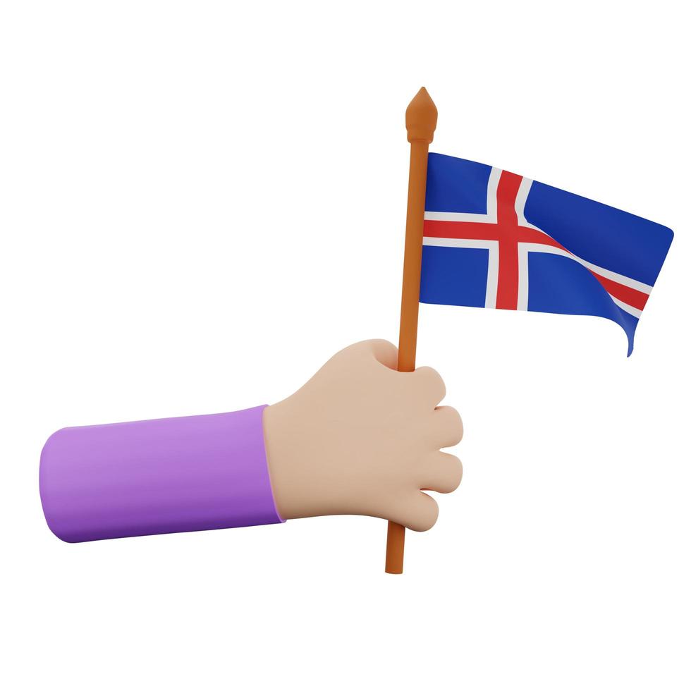 concept de la fête nationale de l'islande photo