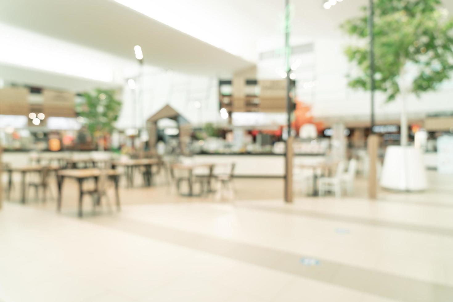 Flou abstrait aire de restauration dans un centre commercial pour le fond photo