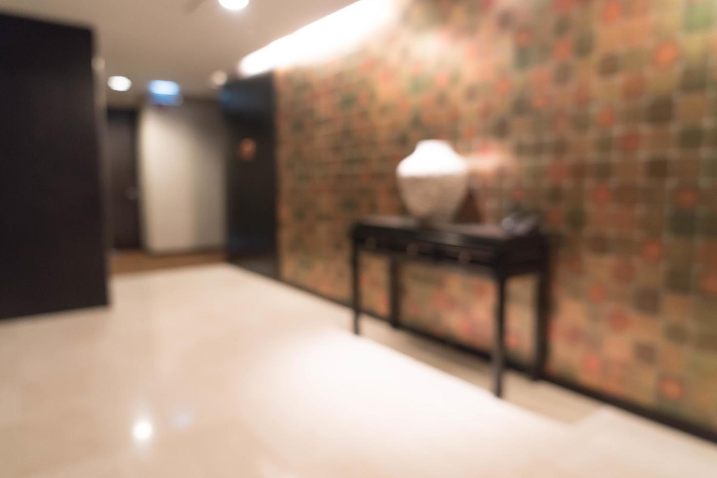 abstrait beau luxe flou intérieur de l'hôtel photo