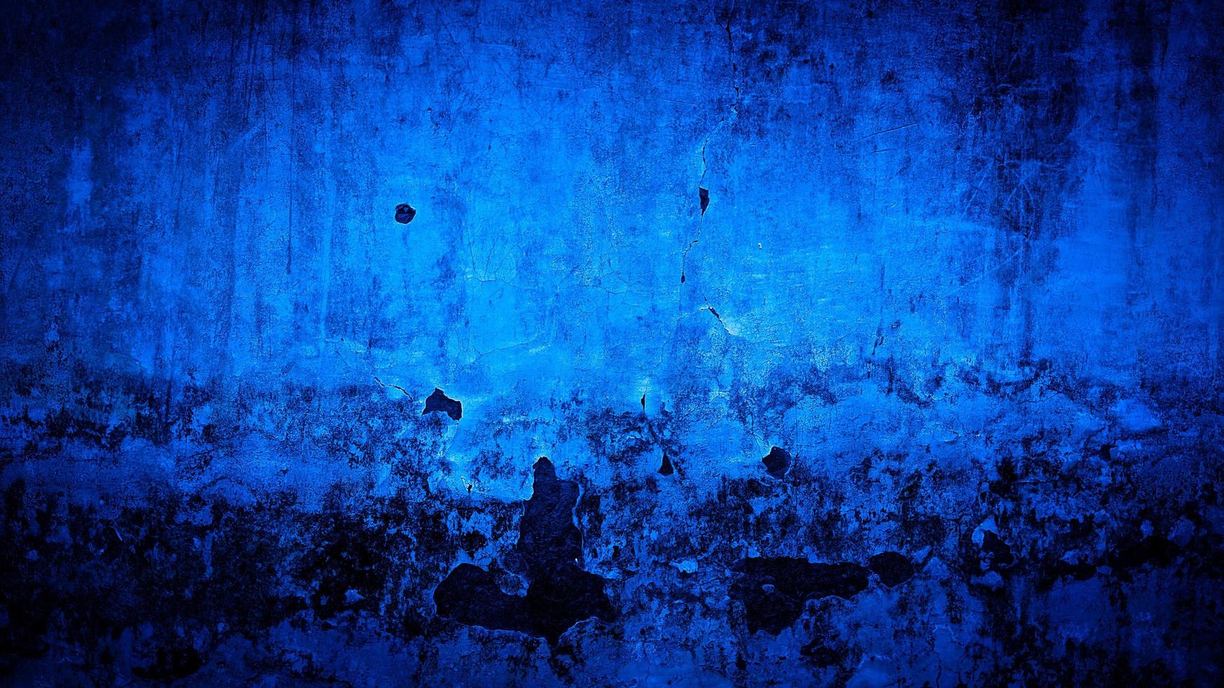 fond grunge de couleur de mur bleu photo