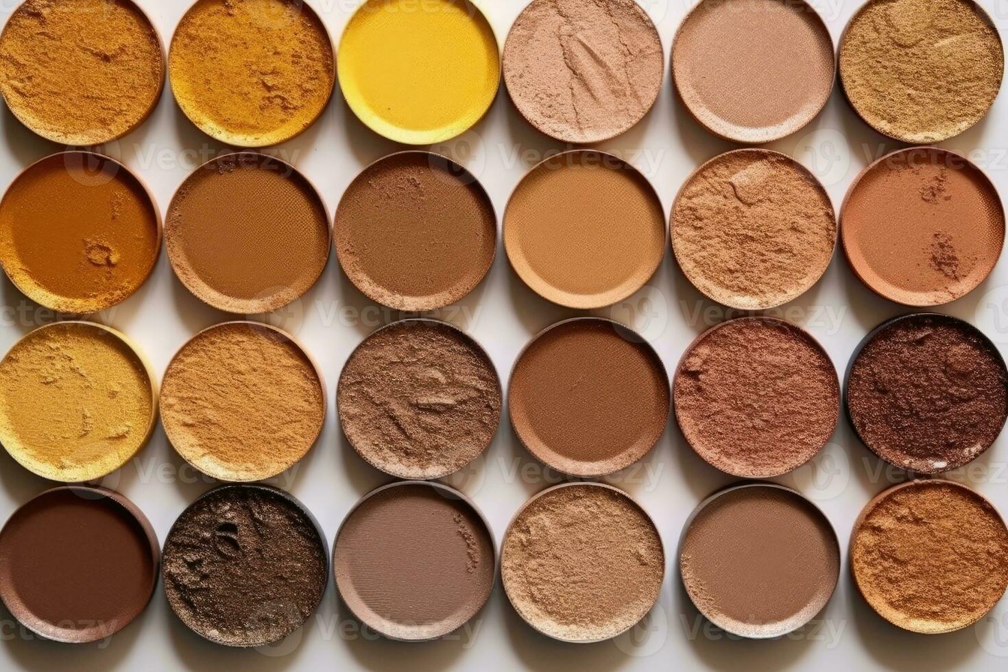 ai généré le fard à paupières palette. fermer. beauté concept photo