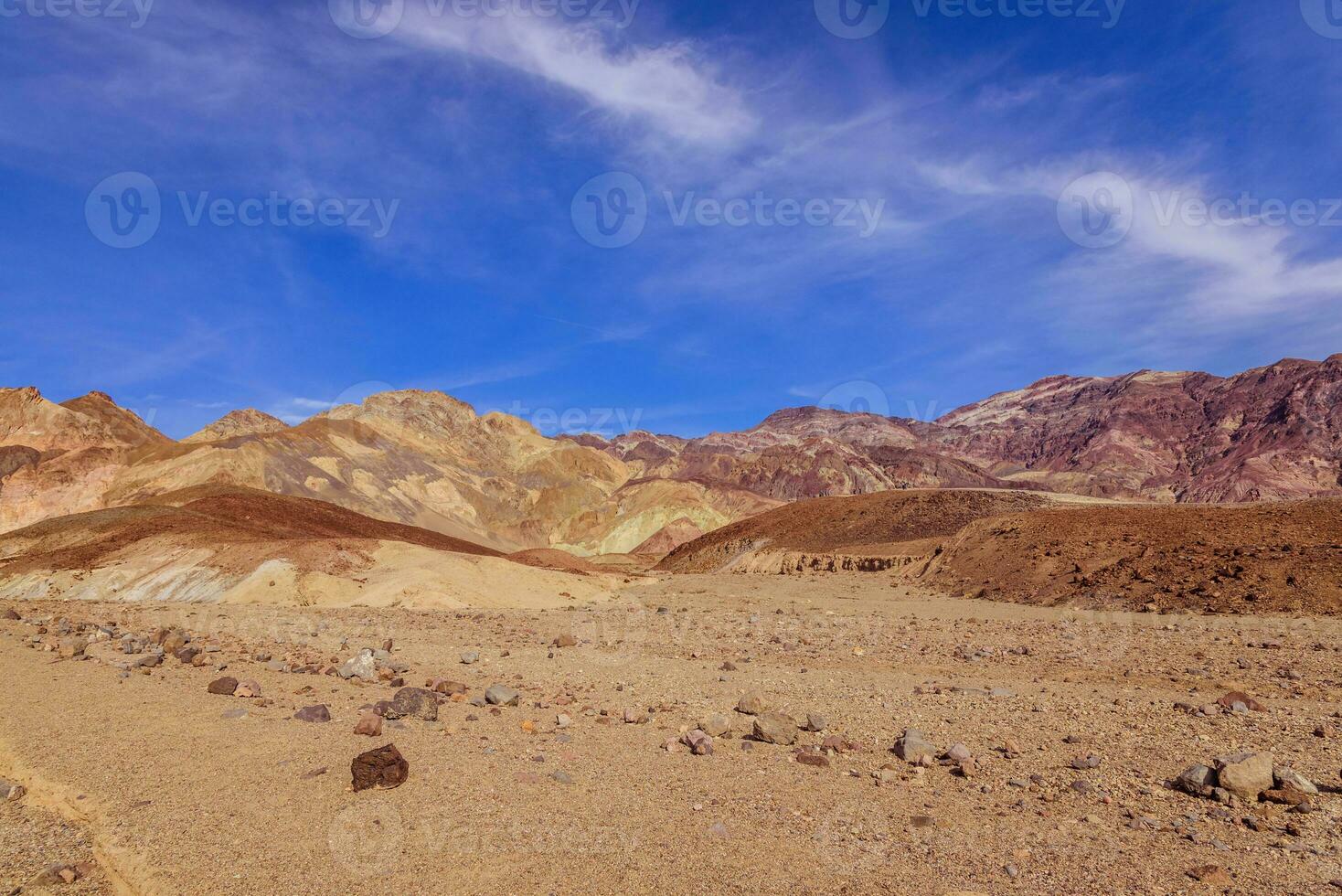 coloré montagnes de le décès vallée photo