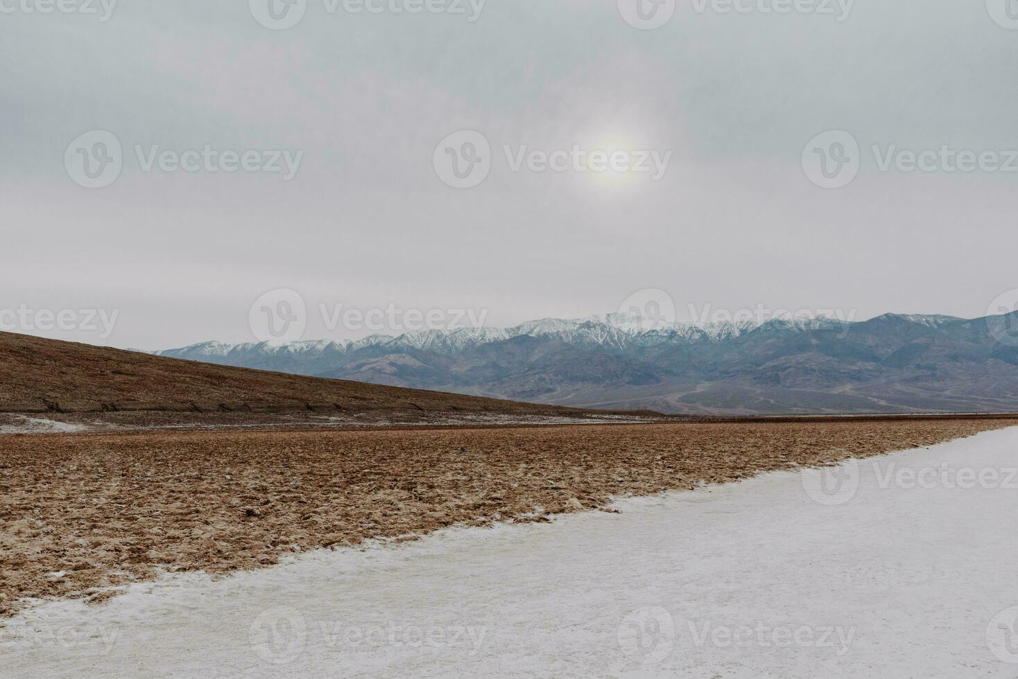 décès vallée sel Lac sur nuageux journée photo
