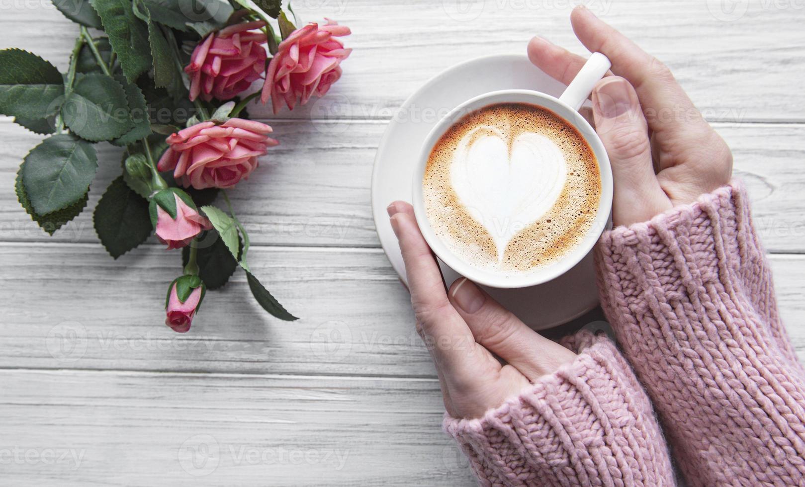 tenue femme, tasse café photo