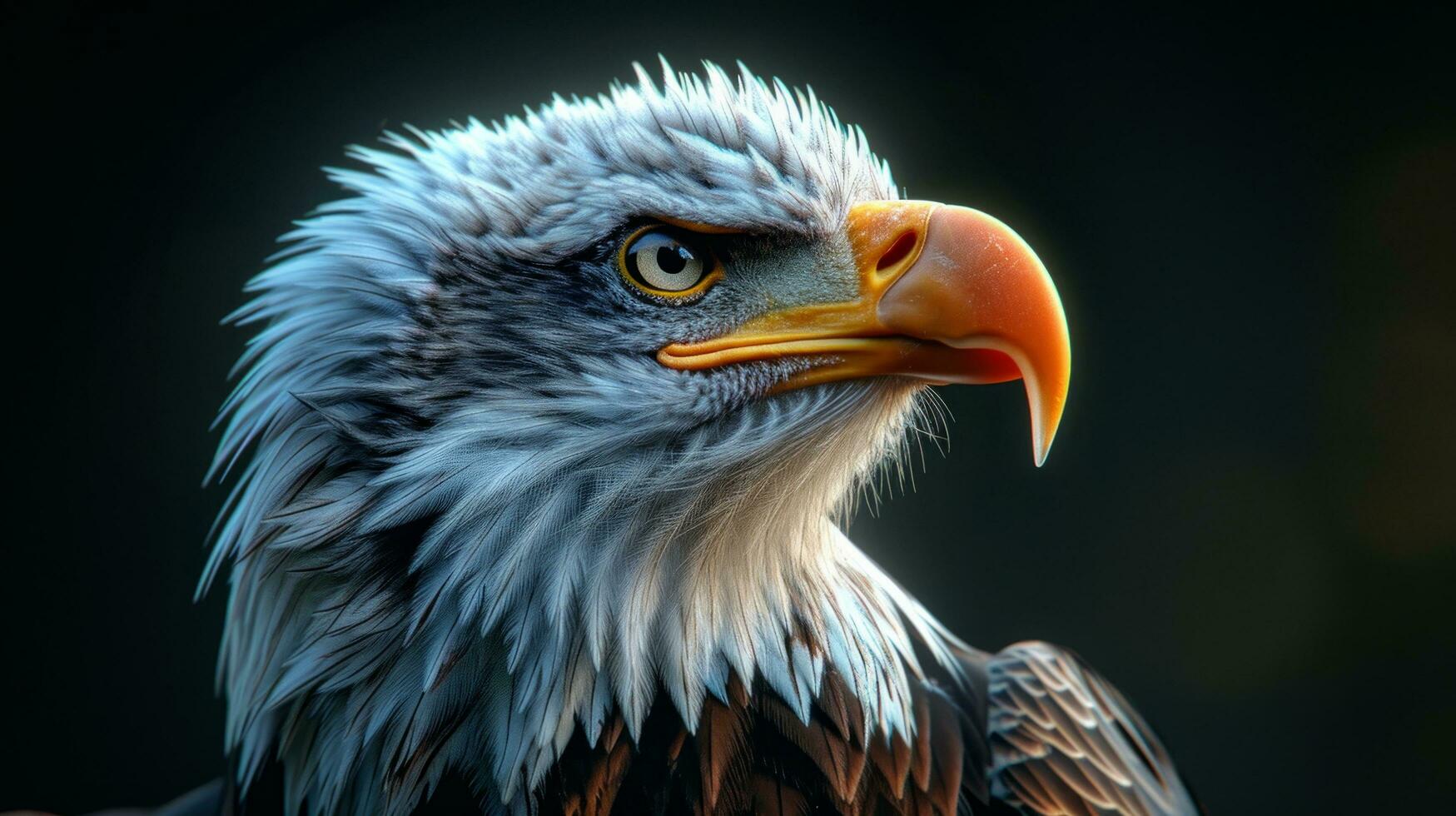 ai généré un Aigle pouvez supporter dans le drapeau photo