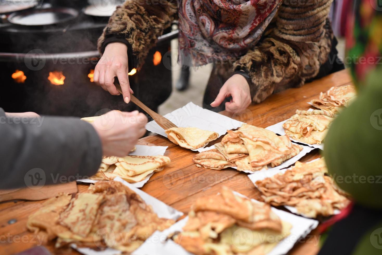 cuisine de rue de crêpes photo