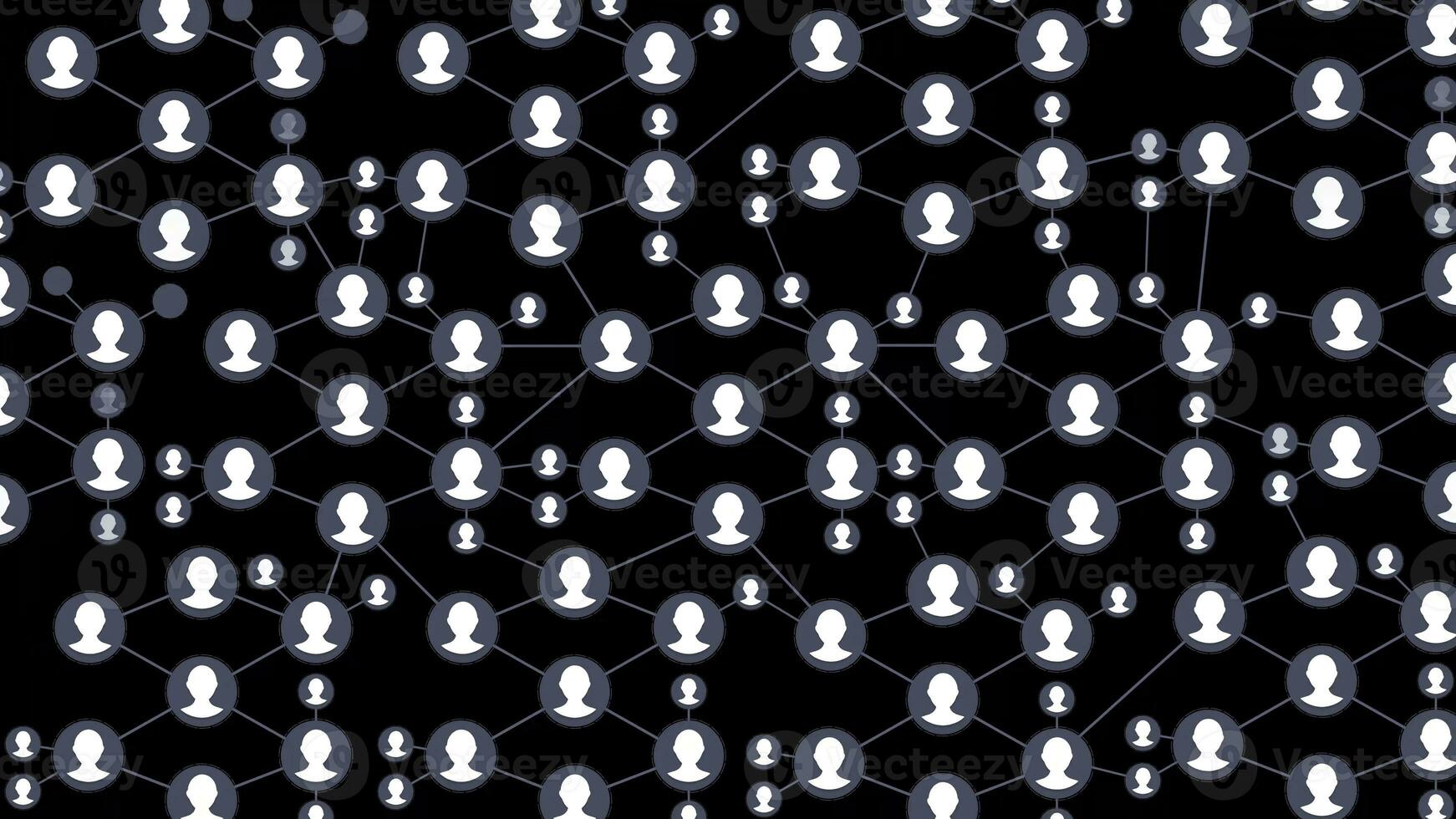 mouvement graphique animation réseau. gens réseau croissance rapidement dans une social médias. ou affaires communauté avec 3d l'Internet réseau référence et multi niveau commercialisation photo