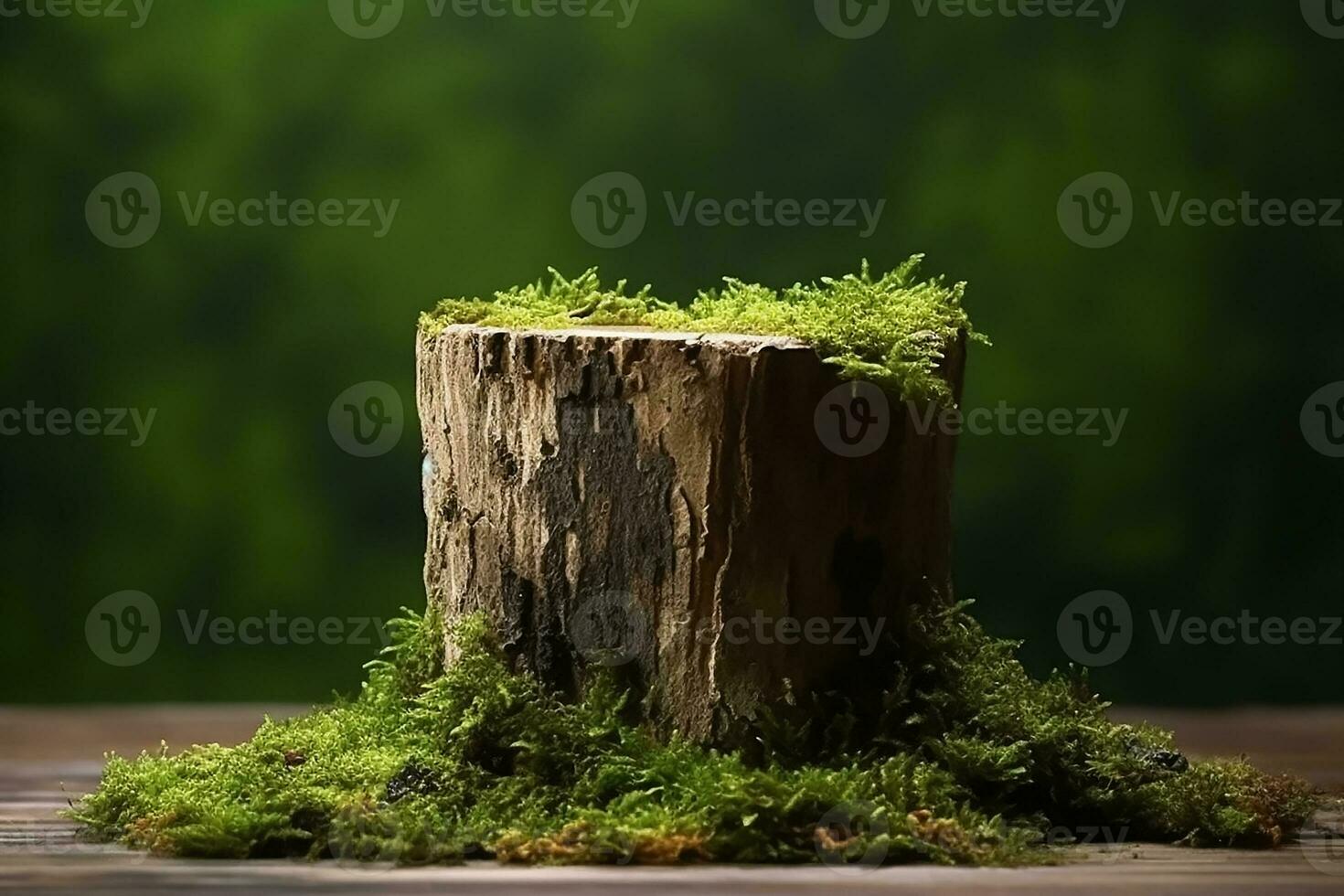 ai généré vide arbre tronc pour produit afficher montages photo