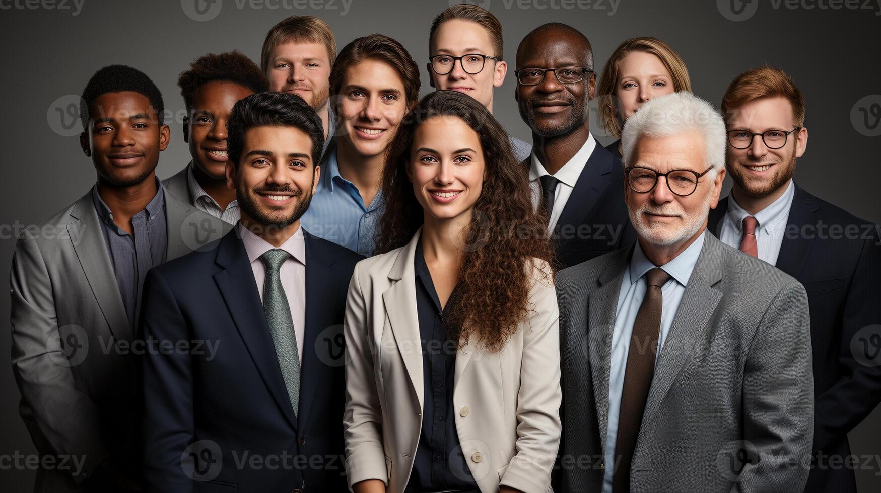 ai généré diverse lieu de travail Personnel ai généré image fond d'écran photo