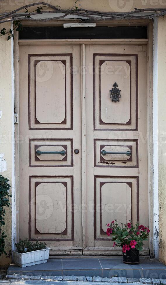 fond de porte en bois photo