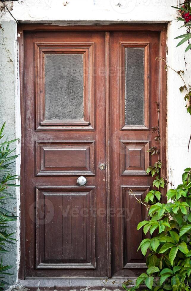 fond de porte en bois photo