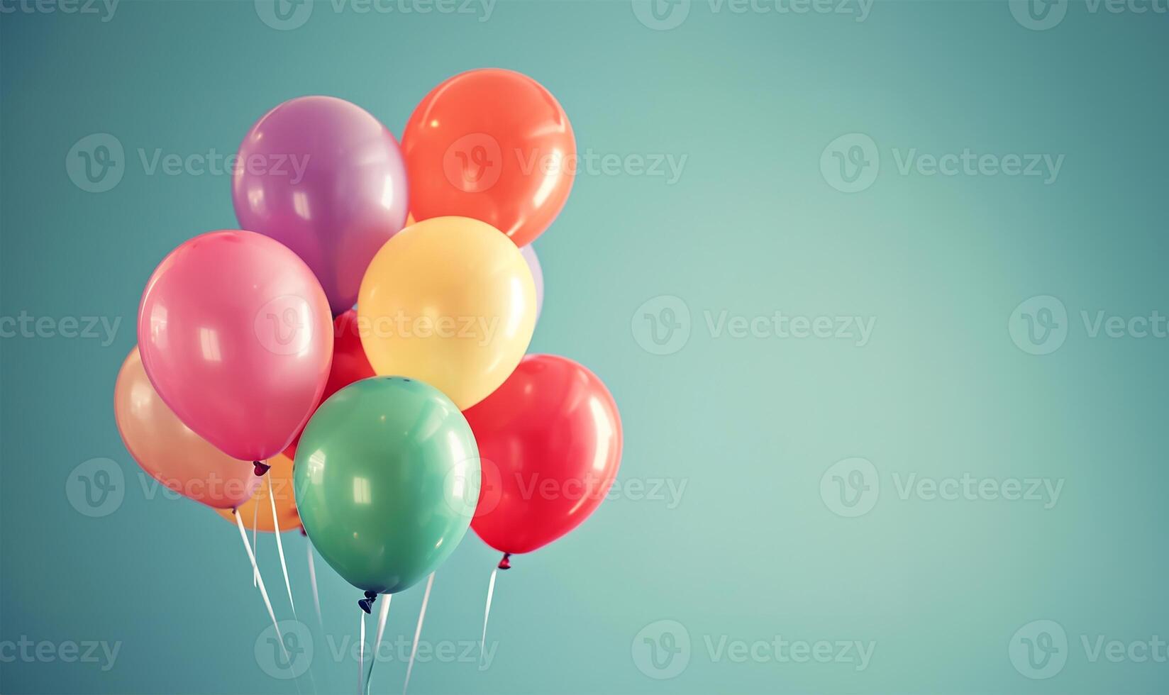 ai généré multicolore des ballons pour anniversaire et mariage des soirées photo