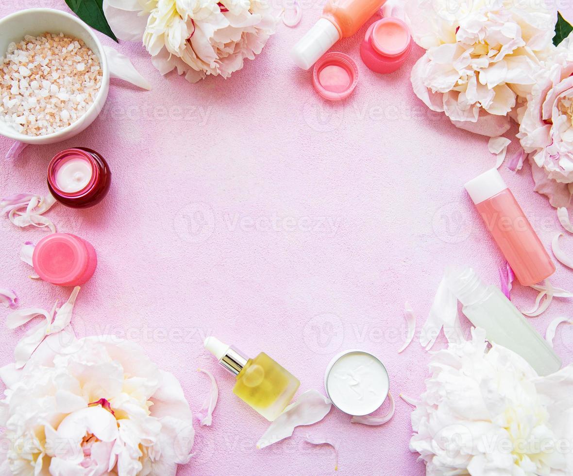 concept de spa avec des pivoines photo