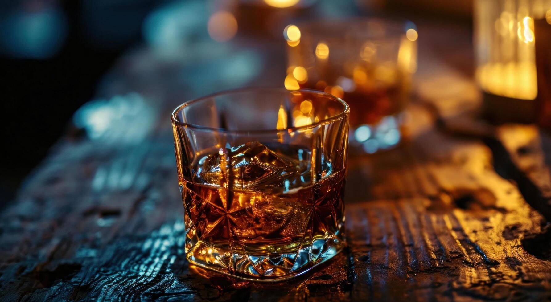 ai généré whisky cadeau pour une whisky de naissance les boissons à Restaurants. photo