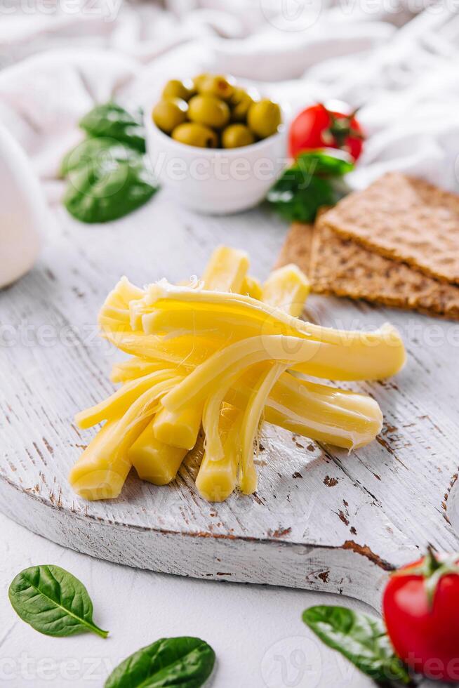 traditionnel Fait main slovaque korbacik chaîne fromage photo