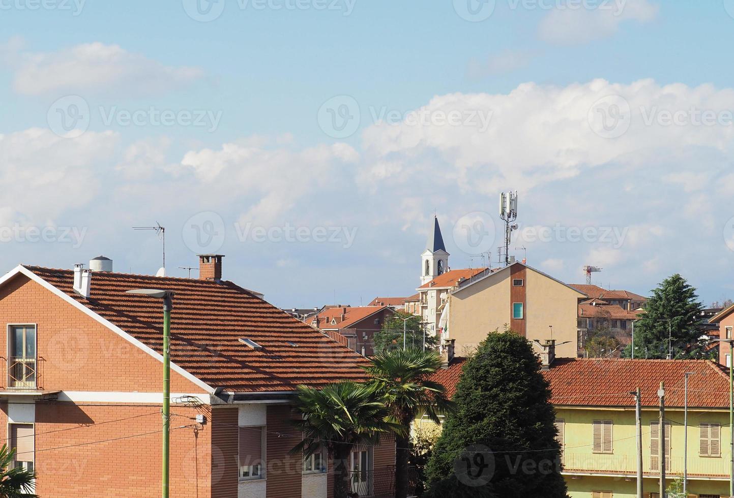 vue aérienne de settimo torinese photo