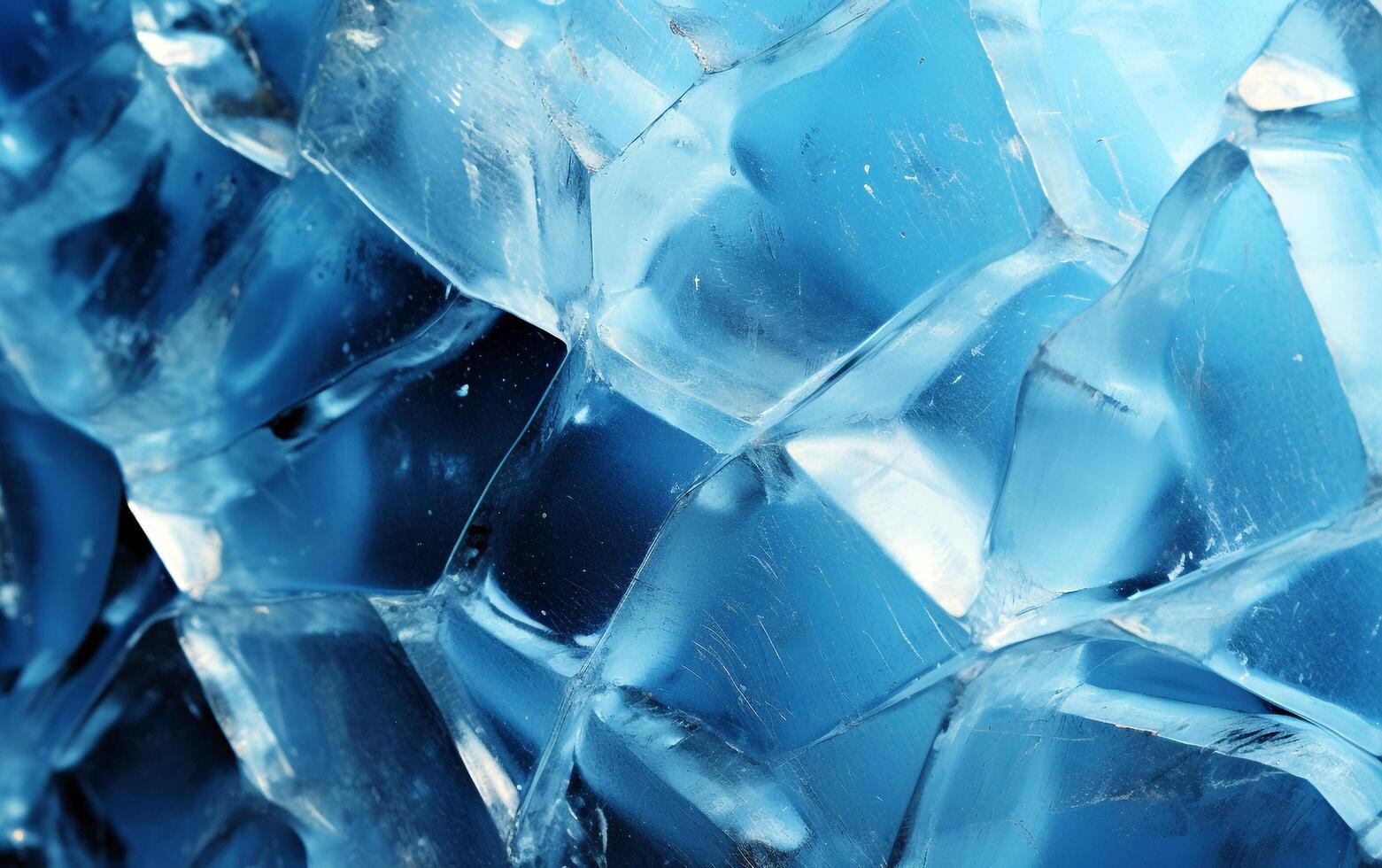 congelé bleu Toile abstrait la glace texture avec surface des fissures photo