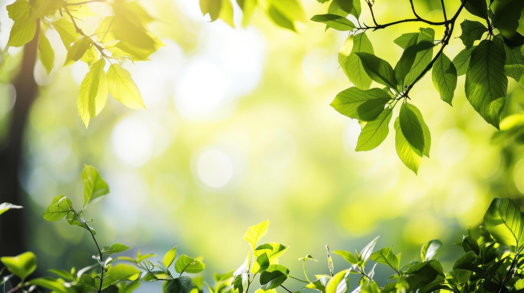 ai généré printemps Naturel Cadre Contexte avec copie espace photo