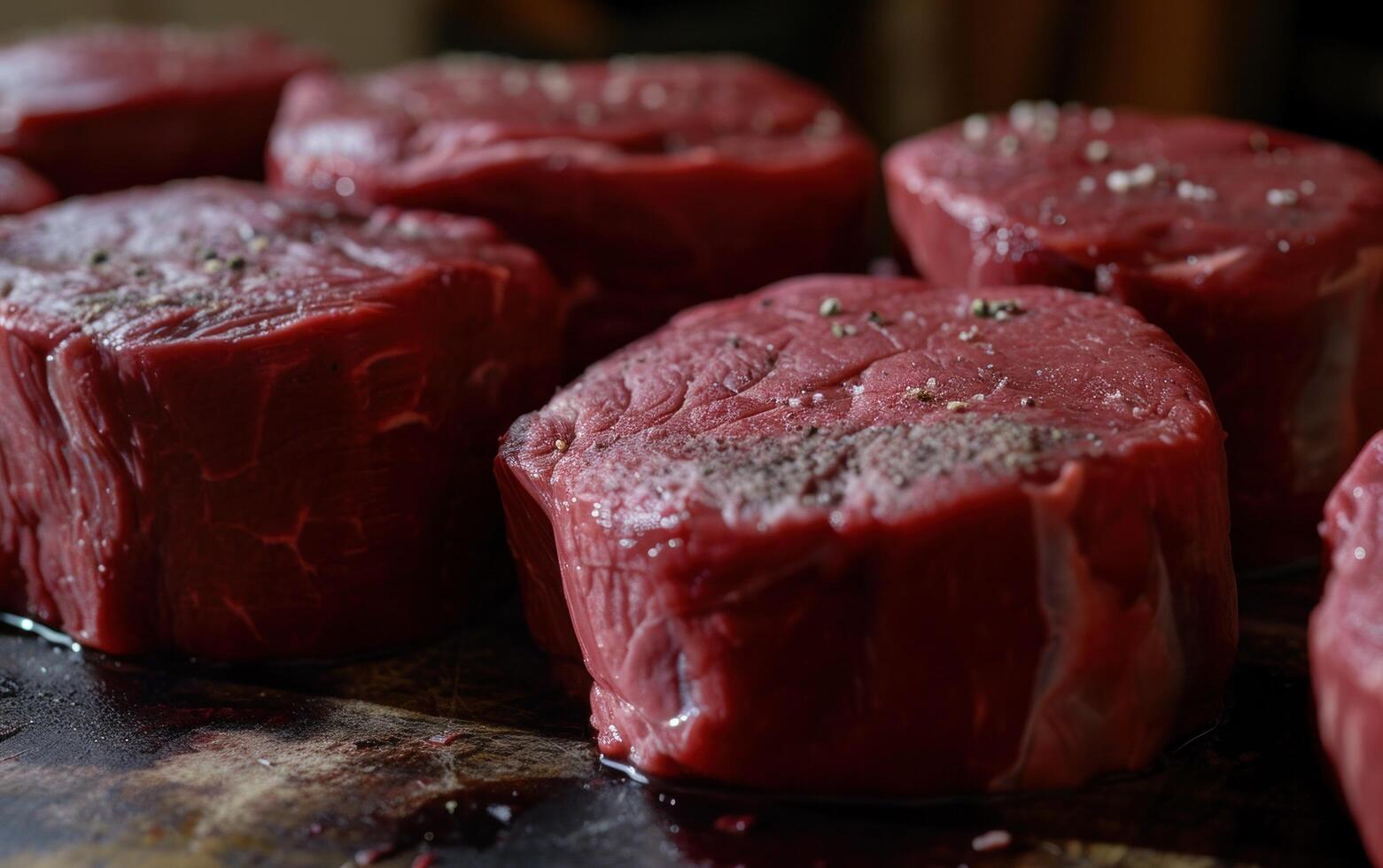 ai généré du boeuf filet, ou mandrin steak photo