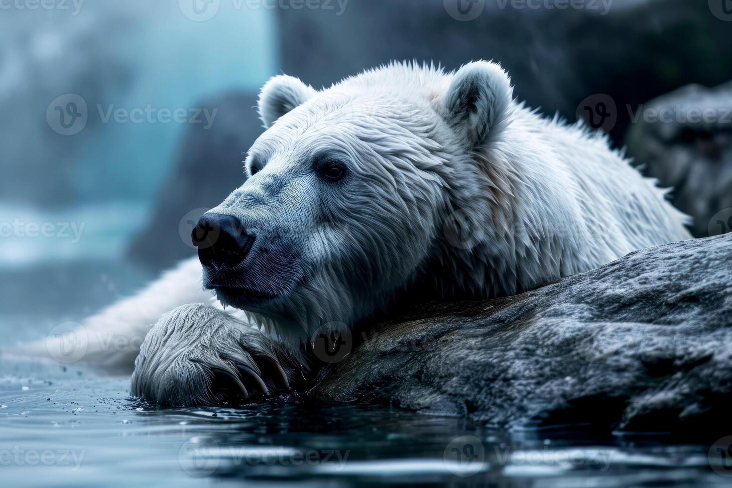 ai généré proche en haut de une ours isolé de Naturel Contexte. génératif ai photo