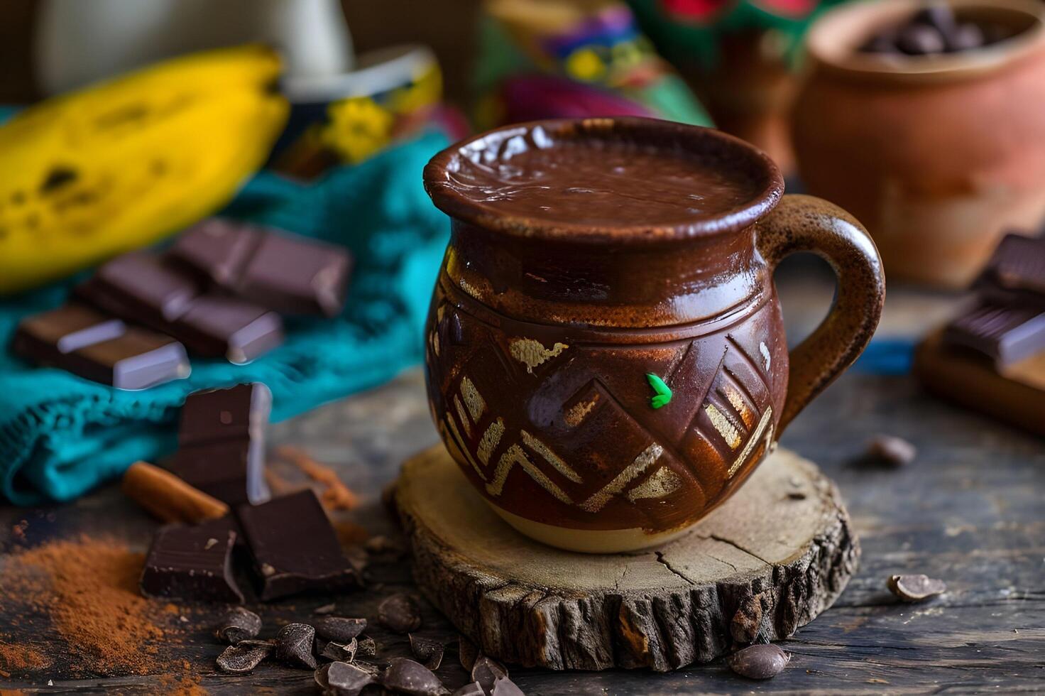 ai généré essence de Colombie explorant le typique les saveurs de colombien desserts photo