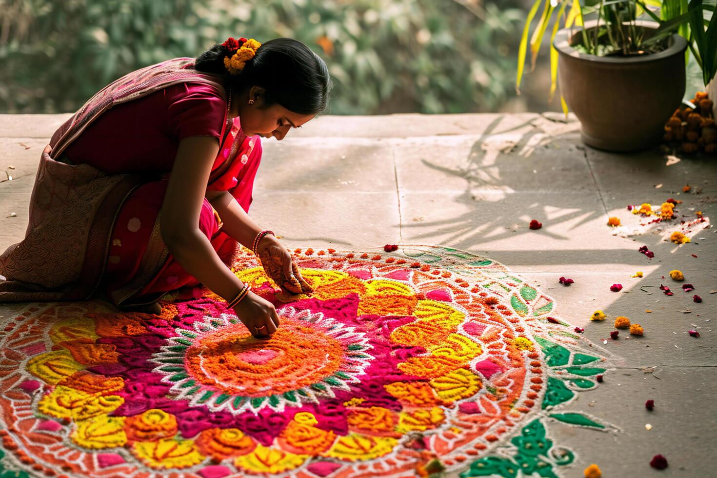 ai généré culturel splendeur immerger toi même dans le dynamisme de Indien célébrations photo