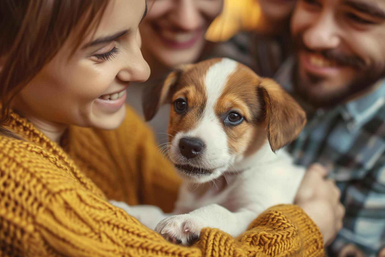 ai généré l'amour déchaîné scènes de joie à animal de compagnie adoption journée photo