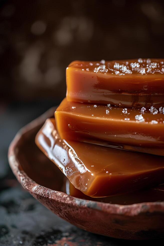 ai généré folklorique délice caramélisé cajeta dans mexicain dessert fermer photo