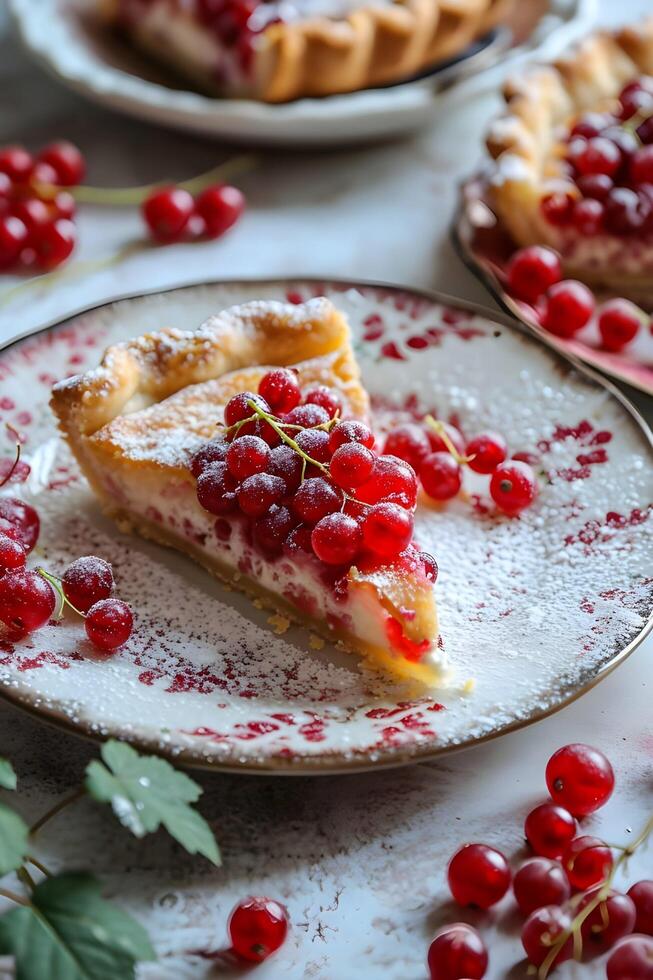 ai généré culinaire patrimoine élégant populaire présentation de traditionnel russe dessert photo