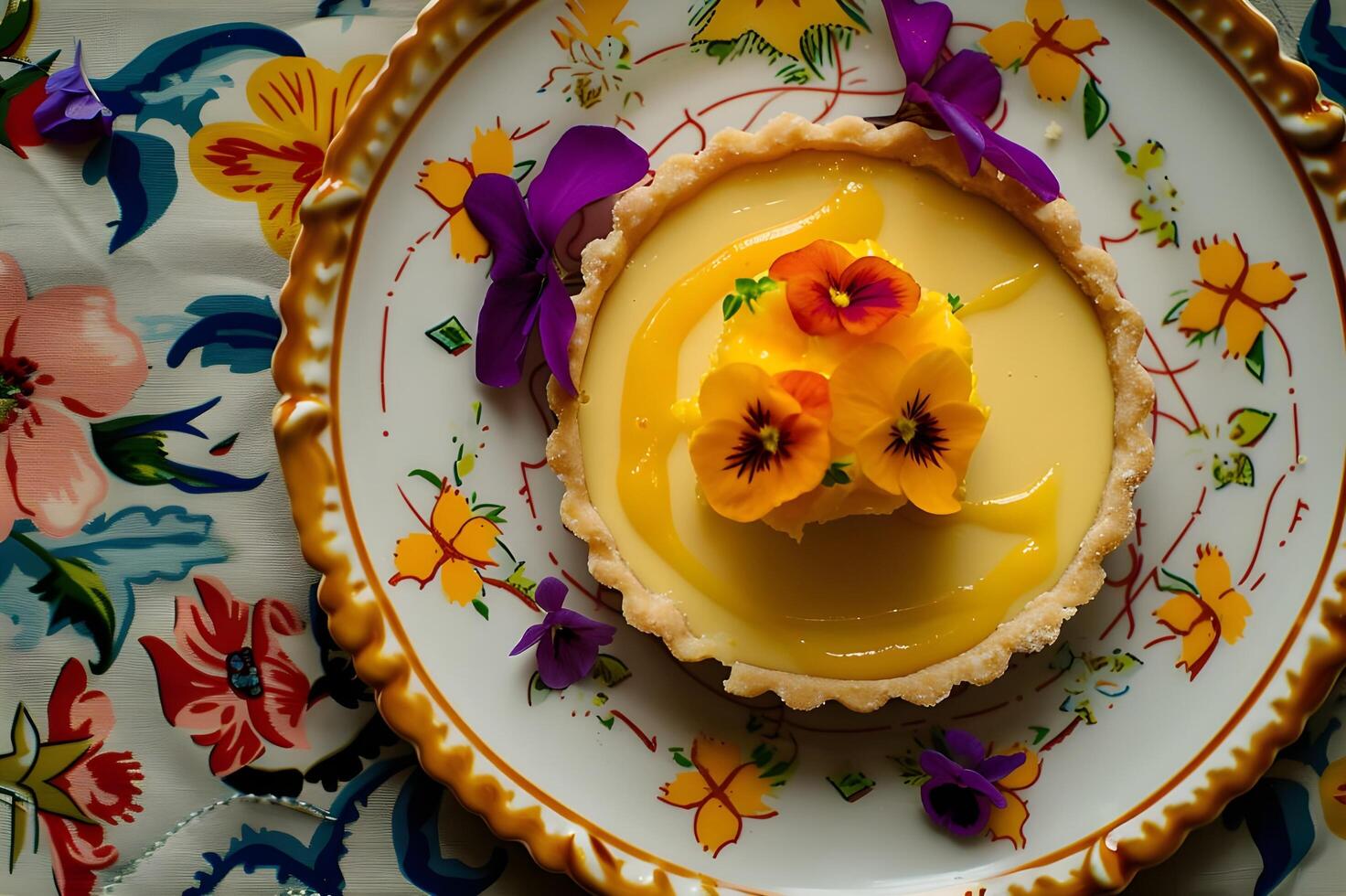 ai généré dessert kaléidoscope une le banquet pour le yeux dans nikkei la fusion photo