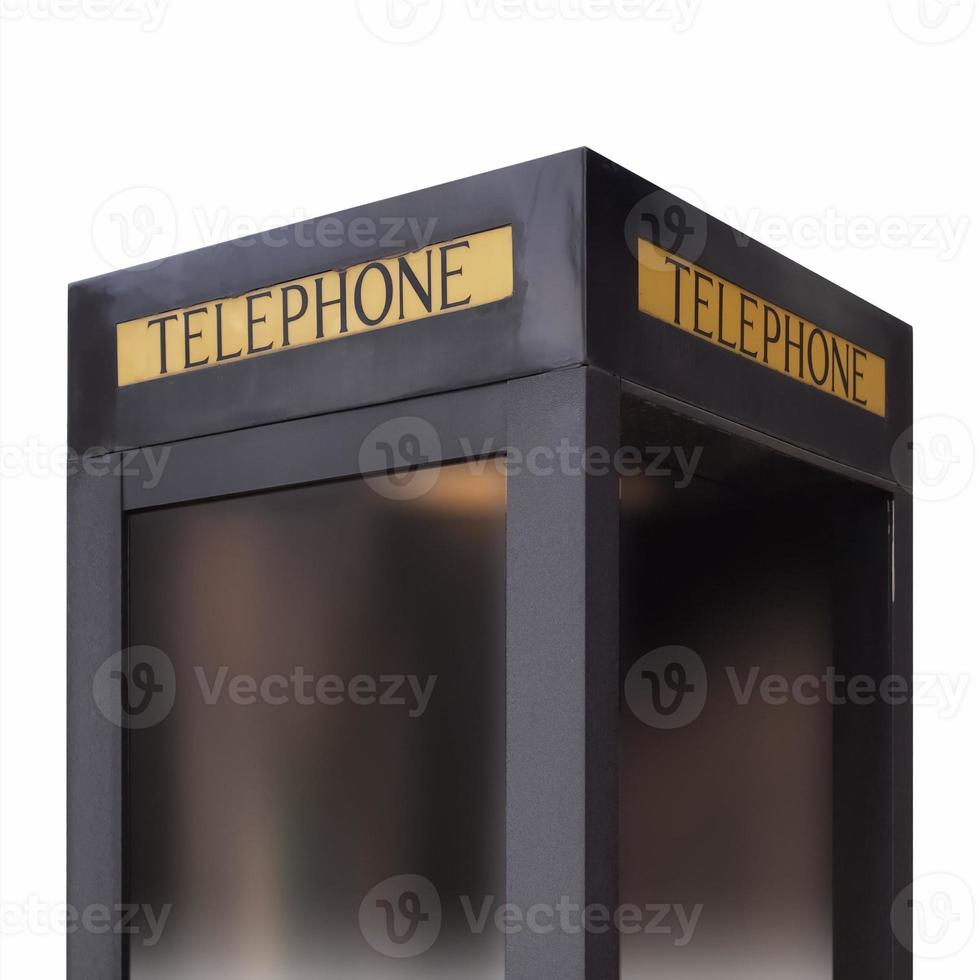 cabine téléphonique isolée photo
