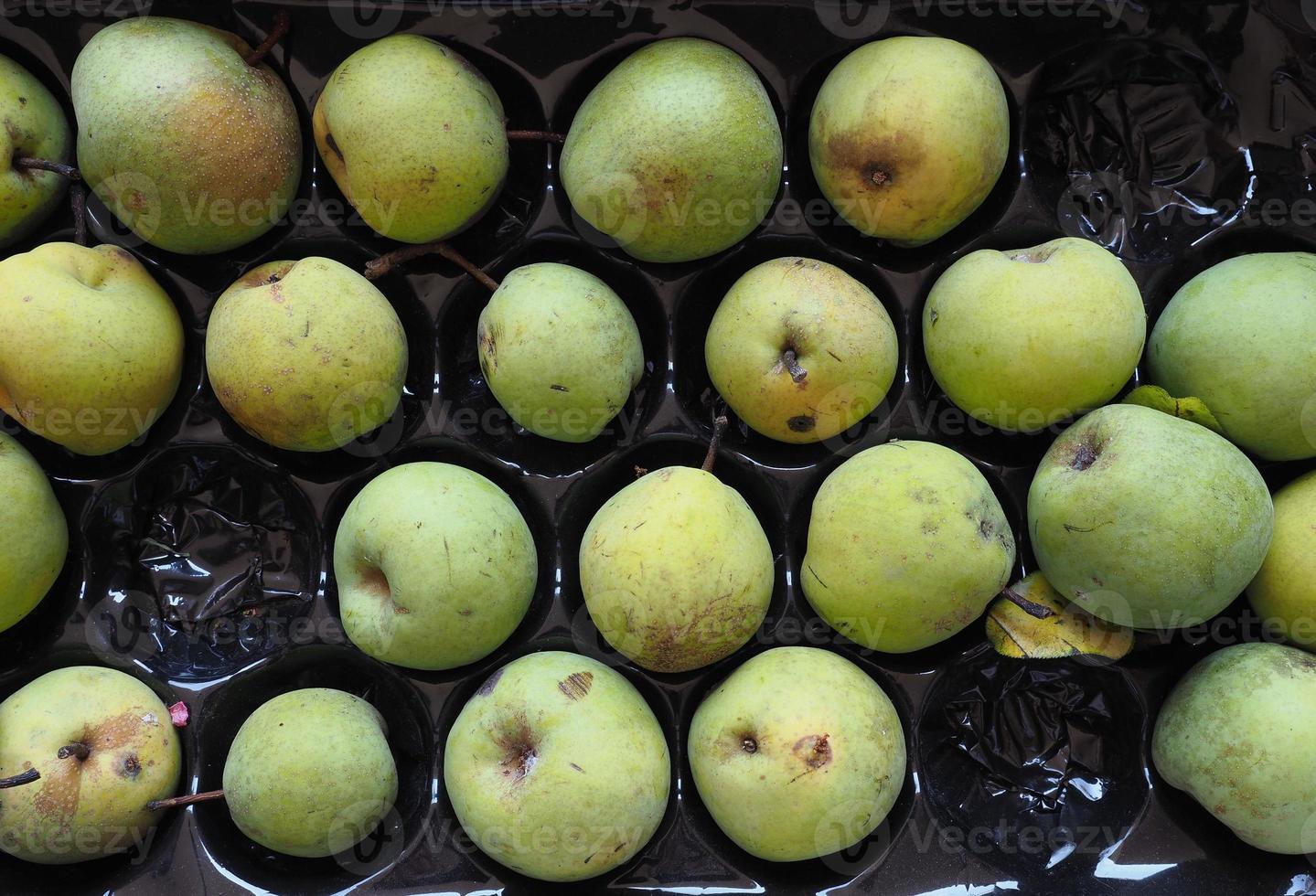 nourriture de fruit de poire verte photo