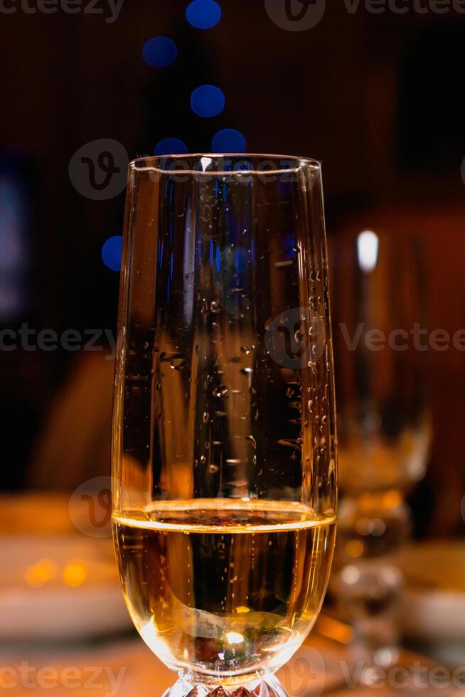 flûte verre pour Champagne ou autre pétillant vins pour des soirées et spécial occasions photo