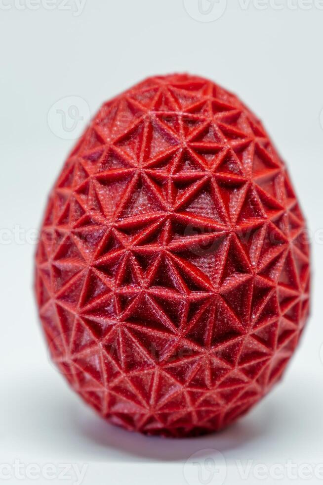 3d imprimé œuf, Pâques objet, voronoi polygonal style décoration photo