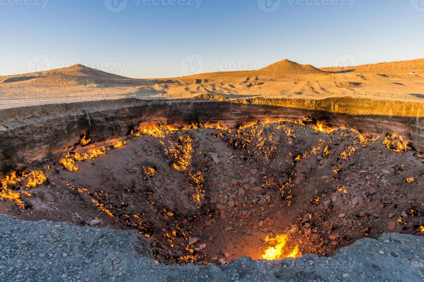 darvaza gaz cratère, derweze, turkménistan photo