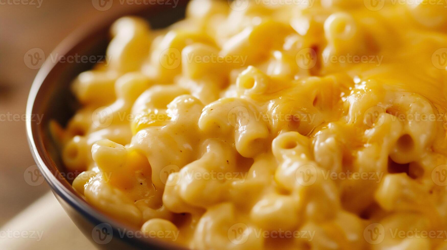 ai généré macaroni et fromage avec épices dans une bol fermer photo