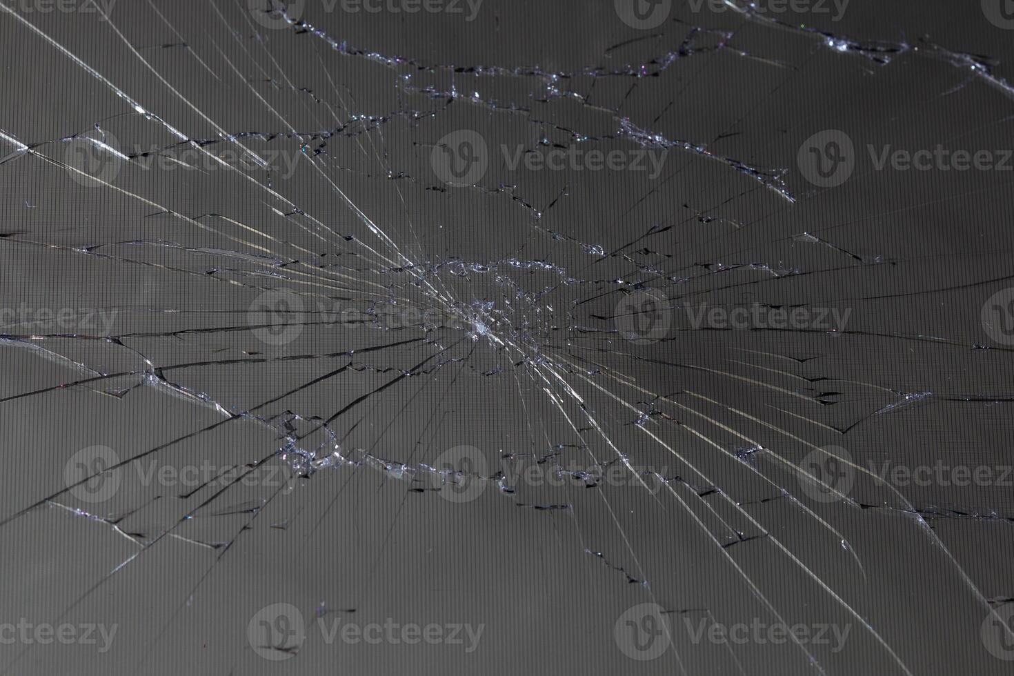 endommagé lcd écran avec fissures, plein cadre Contexte photo