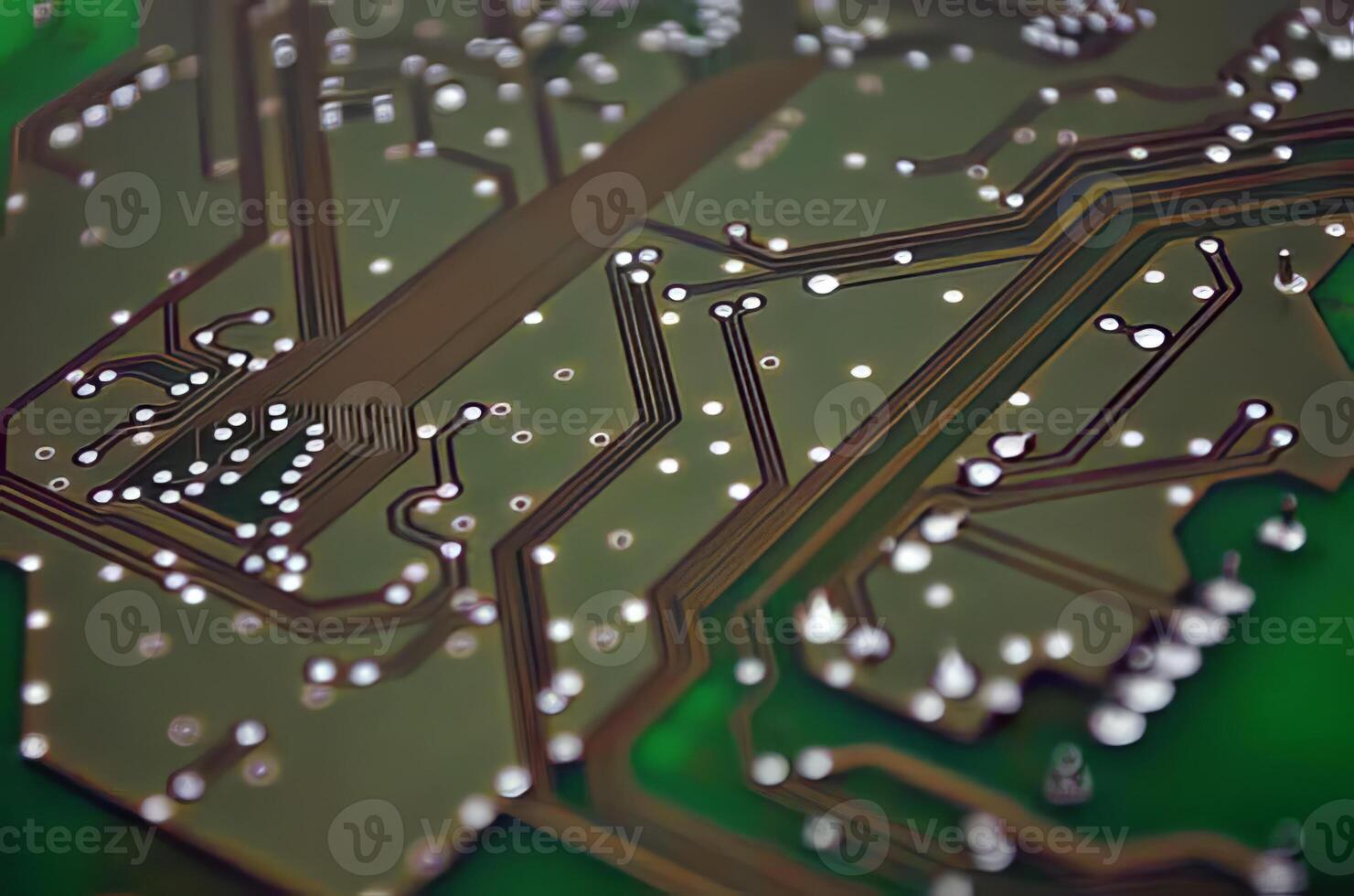 ordinateur processeur et carte mère, puce électronique détails proche voir. salut-technologie innovation Contexte photo