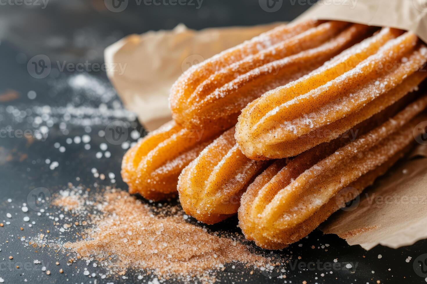 ai généré Churros avec cannelle et sucre. génératif ai photo