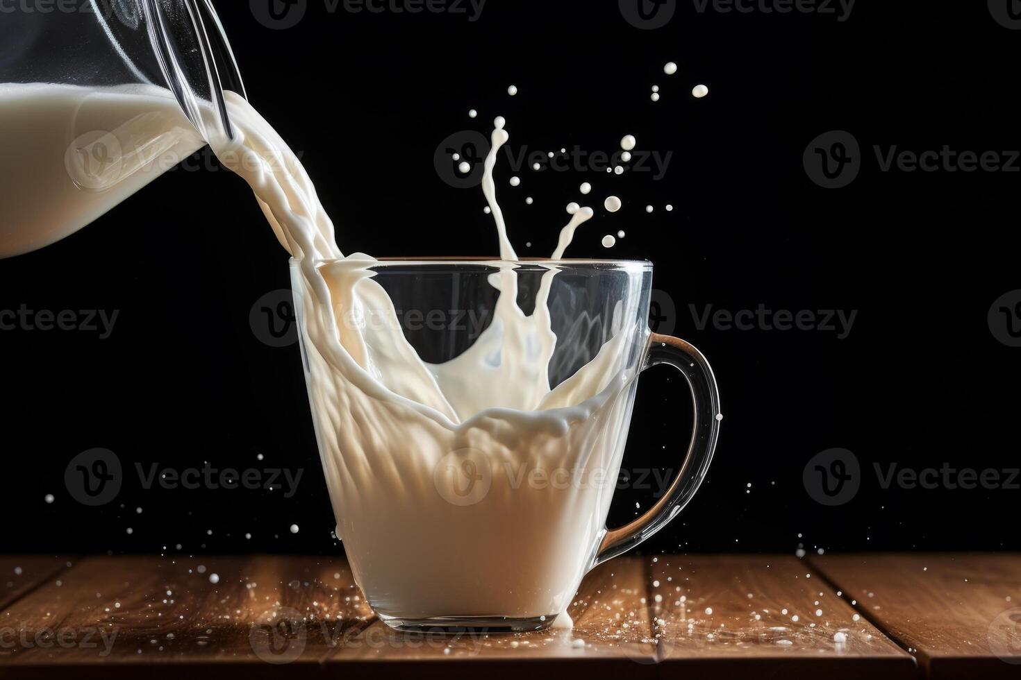 ai généré Lait tasse une bref sommaire photo