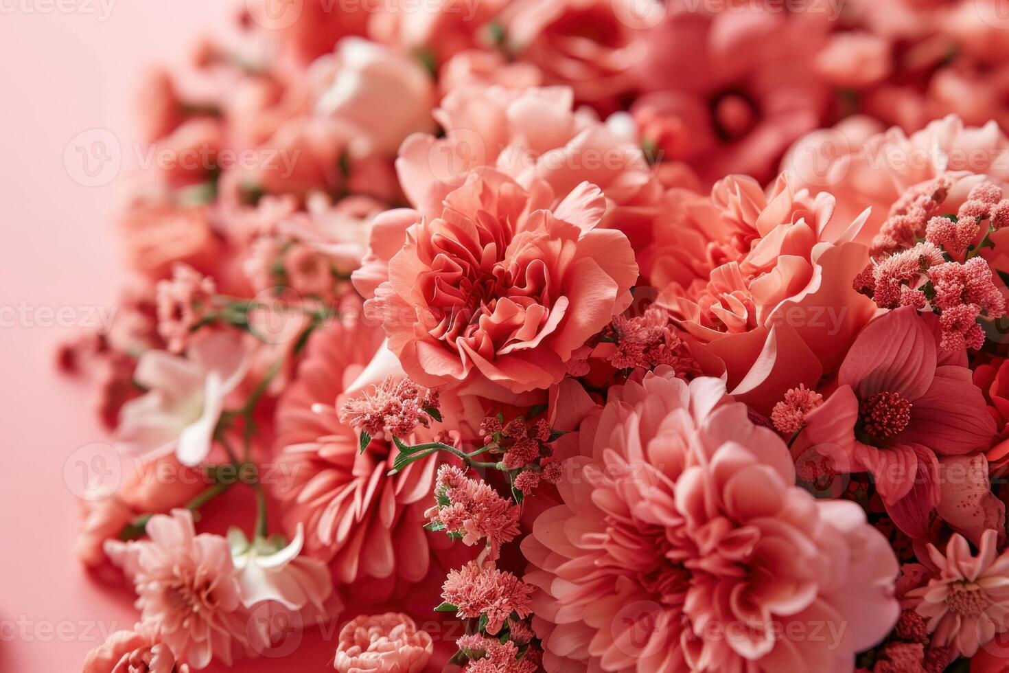 ai généré 2019 Couleur de le année vivant corail pour la Saint-Valentin mode photo