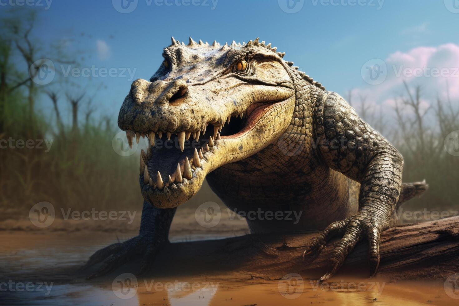 ai généré sommaire australien crocodile photo