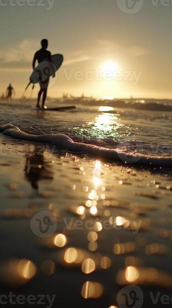 ai généré surfeur plaisir, Contexte image, génératif ai photo